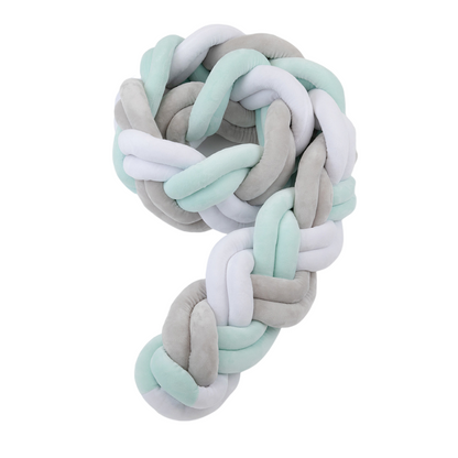 BRAIDED BUMPER (TWIST) - Green/White/Grey Wonder Space