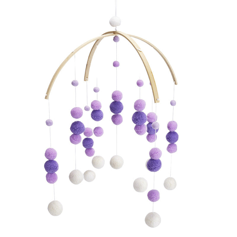 BABY MOBILE (FELT BALL) - Purple / Without Hanger Wonder Space