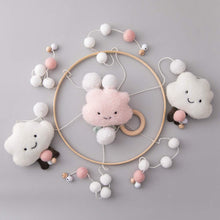 Load image into Gallery viewer, BABY MOBILE (FELT BALL, CLOUDS) - Wonder Space
