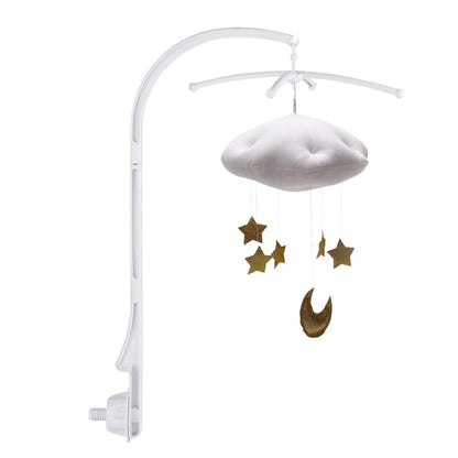 BABY MOBILE (CLOUD, STARS) - White with gold stars / With Hanger Wonder Space