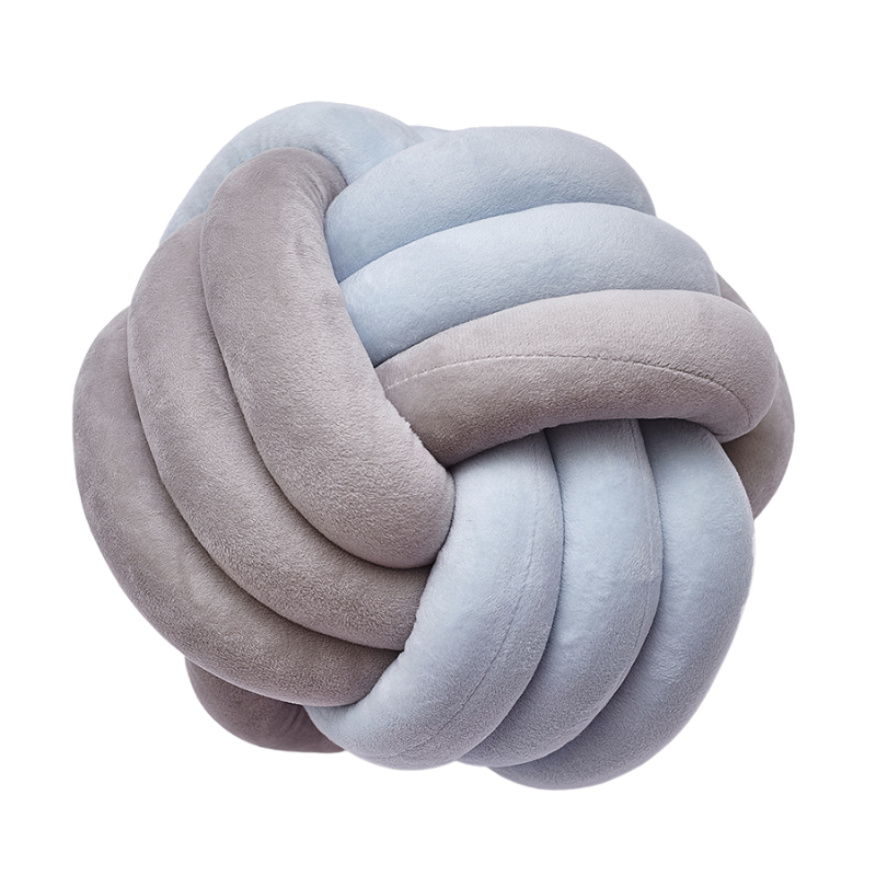 KNOTTED PILLOW (RAINBOW) - Grey/Blue Wonder Space