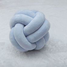 Load image into Gallery viewer, KNOTTED PILLOW (CLASSIC) - Small / Light Blue Wonder Space
