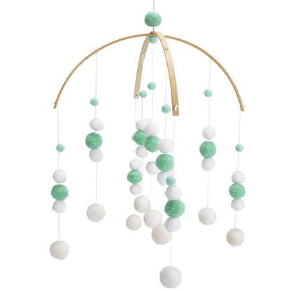 BABY MOBILE (FELT BALL) - Green / Without Hanger Wonder Space