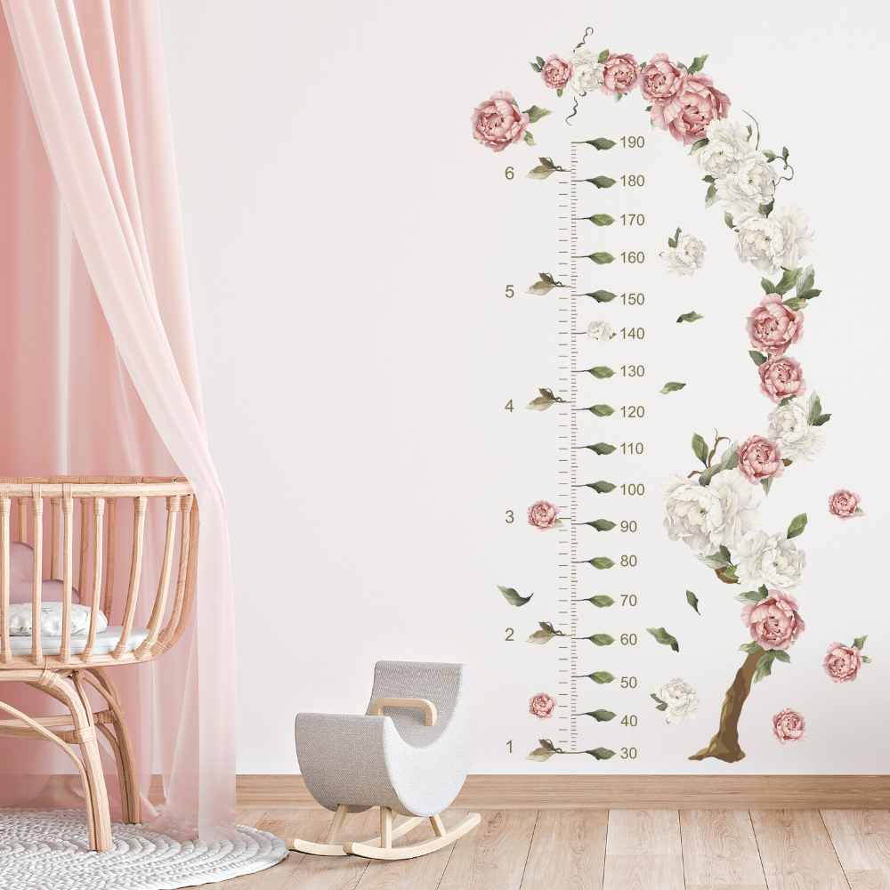 WALL STICKERS (PEONY GROWTH CHART) - Wonder Space