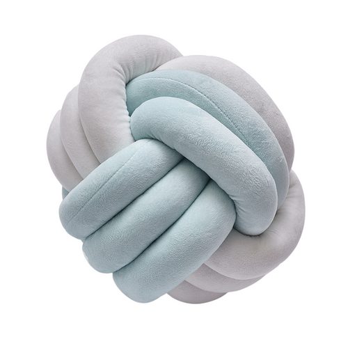 KNOTTED PILLOW (RAINBOW) - Green/White Wonder Space