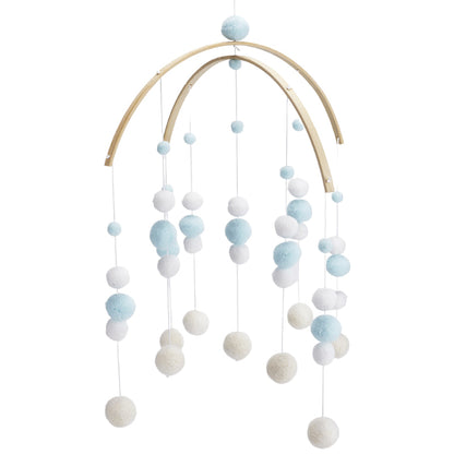 BABY MOBILE (FELT BALL) - Light Blue / Without Hanger Wonder Space