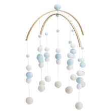 Load image into Gallery viewer, BABY MOBILE (FELT BALL) - Light Blue / Without Hanger Wonder Space
