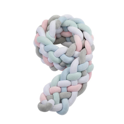 BRAIDED BUMPER (EXTRA HEIGHT) - White/Blue/Pink/Green/Grey Wonder Space