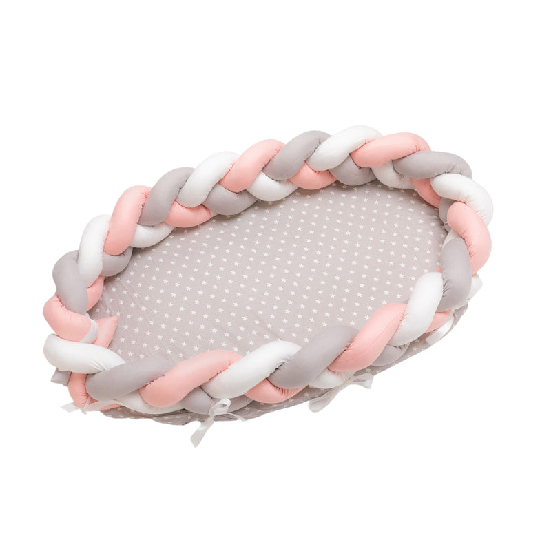 BABY NEST (BRAIDED) - Pink/Grey/White Wonder Space