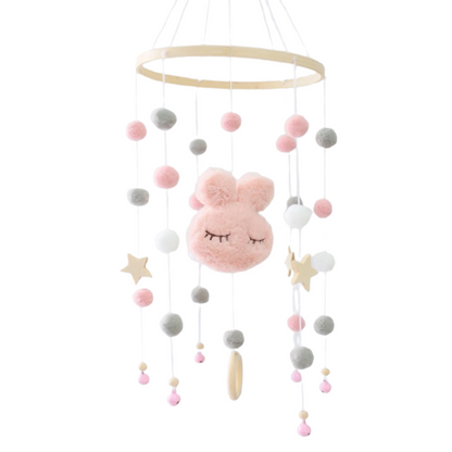 BABY MOBILE (RABBIT) - Pink / Without Hanger Wonder Space