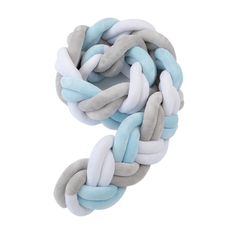 BRAIDED BUMPER (TWIST) - Blue/White/Grey Wonder Space