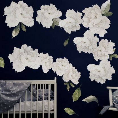 WALL DECALS (PEONY) - White Wonder Space